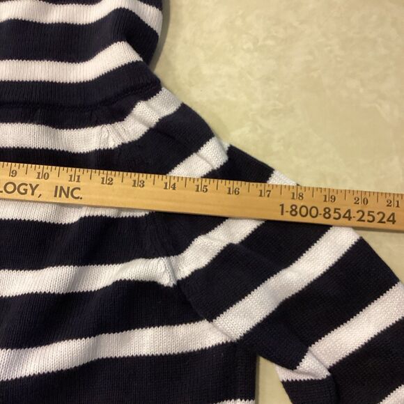 LRL Lauren Jean Co Sweater Women Small Blue 1/4 Zip Ralphcore Preppy Aca… - Picture 10 of 11